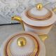 Tea tea porcelain coffee Limoges Ahrenfeldt gilding