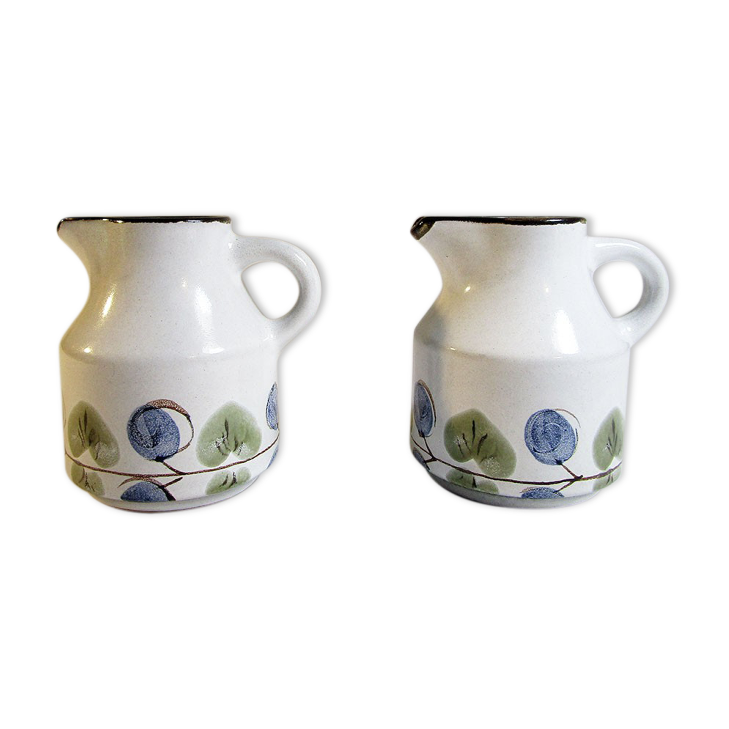 Niderviller earthenware milk pots