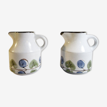 Niderviller earthenware milk pots