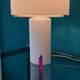 Glass Mushroom Table Lamp by Glashutte Limburg