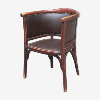 Baumann armchair no 127 years 30 curved wood