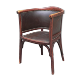 Baumann armchair no 127 years 30 curved wood