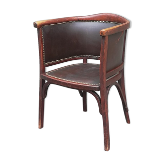 Baumann armchair no 127 years 30 curved wood