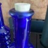 Set of two cobalt blue soliflores