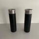 Set of 2 chrome floor ashtrays, 1960s, Germany