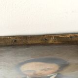 Portrait of a man in oil on canvas 19th century, old painting 1843 signed