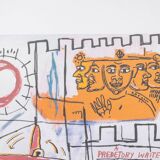 Jean-Michel Basquiat. Numbered color silkscreen print. 1990s.