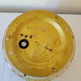 Amber molded glass ceiling lamp