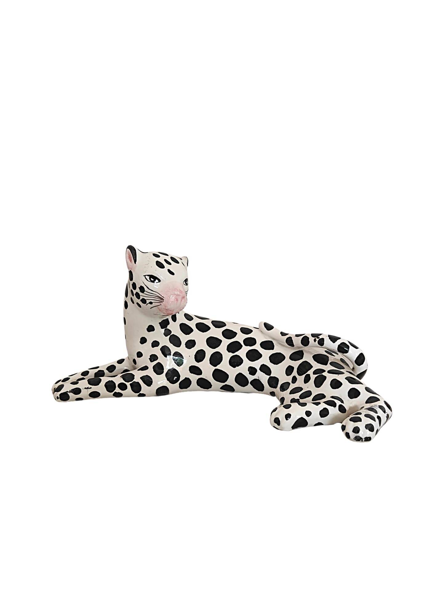 Mid Century Modern Italian Leopard Sculpture