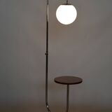 Restored ArtDeco Floor Lamp, J. Halabala, UP Zavody, Chrome, Czechia, 1930s