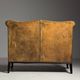 Sheepskin leather classic sofa bench