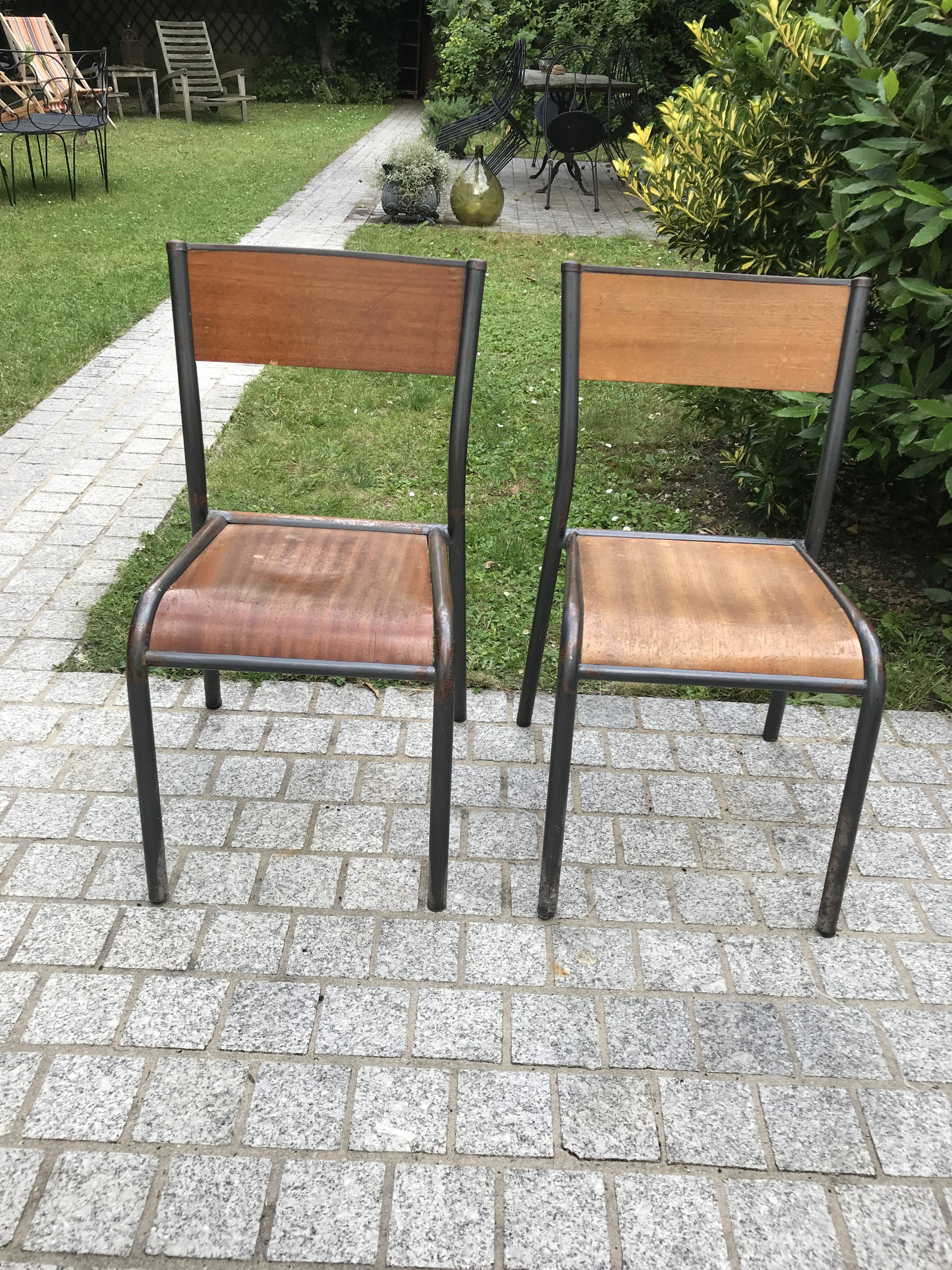 2 1960 Mullca 510 school chairs