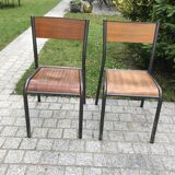 2 1960 Mullca 510 school chairs