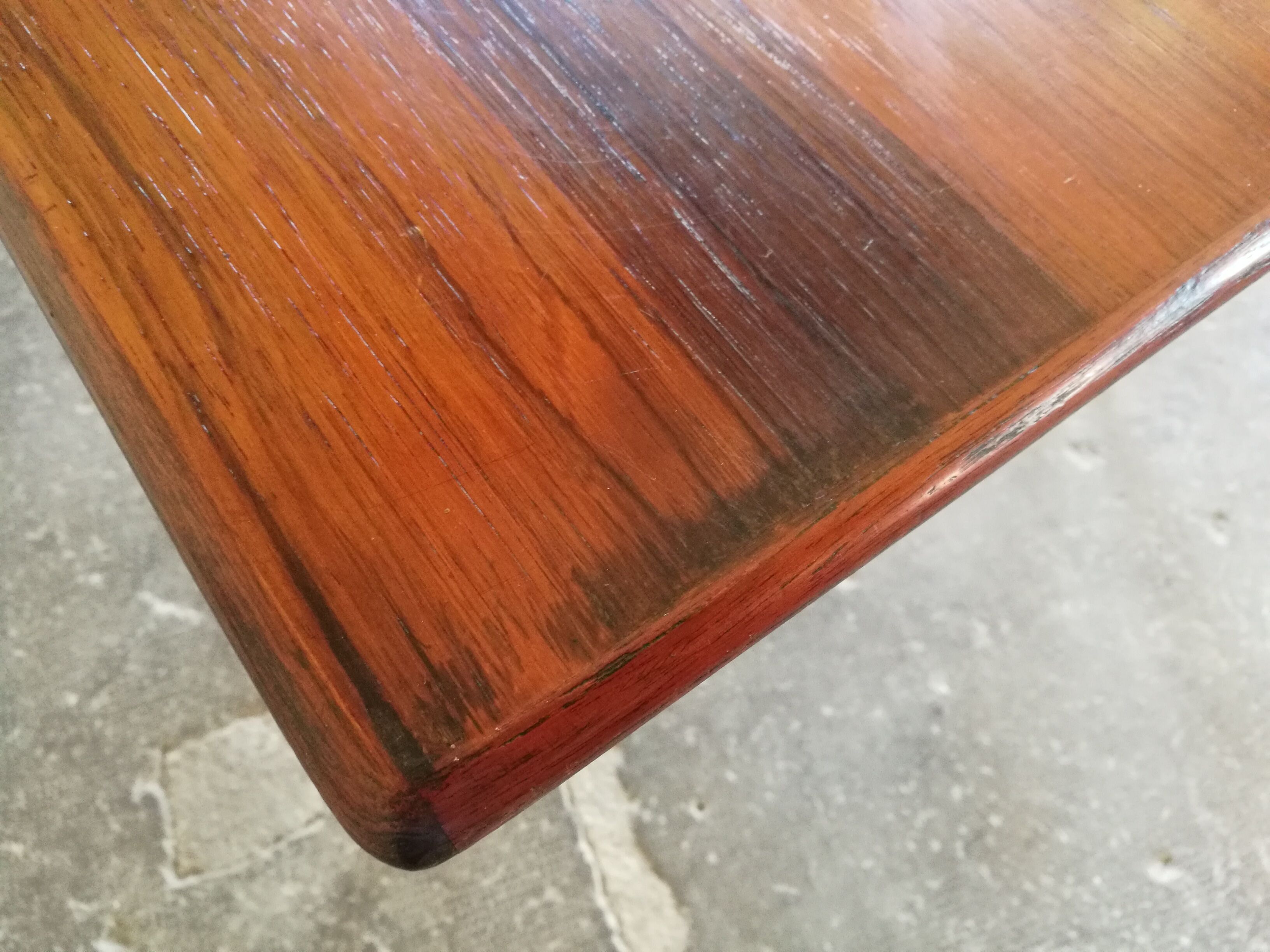 Scandinavian dining table in rosewood