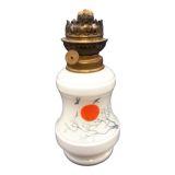 Patterned opaline oil lamp