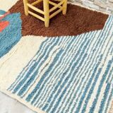 Tapis berbère marocain azilal coloré 225 x 125cm