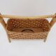 Vintage bamboo magazine rack in bohemian style - 1970s