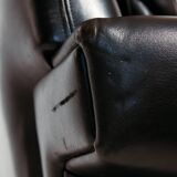 Two-seater leather sofa