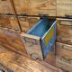 Antique very large American oak grain / apothecary cabinet, ca 1900