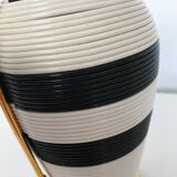 White and black scoubidou bottle