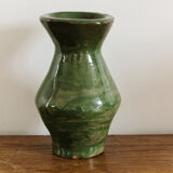 Glazed terracotta vase