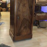 Rolling bedside 4 faces in walnut period Restoration