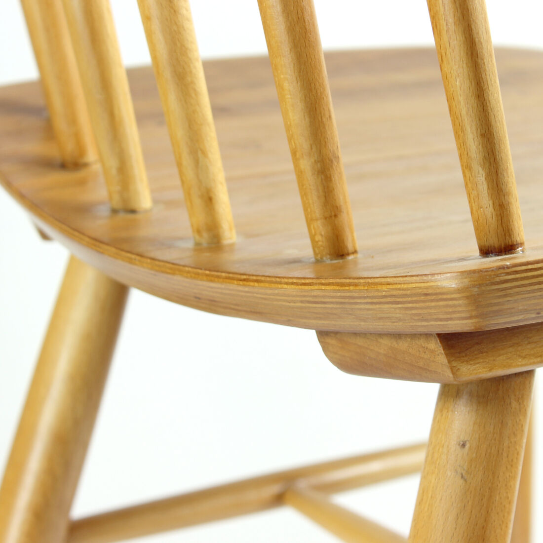 Mid Century Oak Chair Produced In 1975