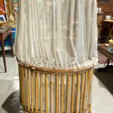 Cradle bed in vintage rattan