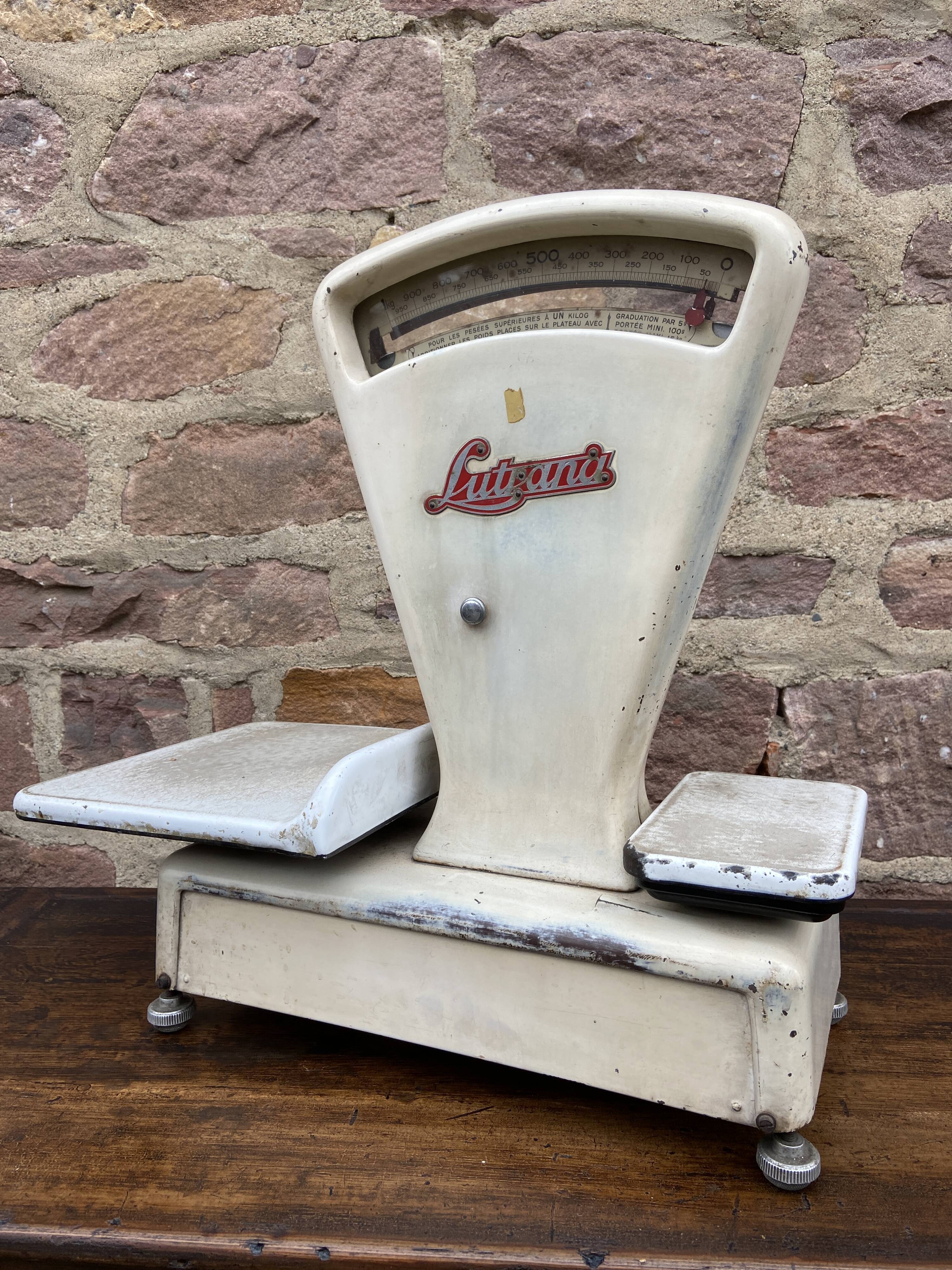 Balance d’épicier ancienne lutrana vintage 1920