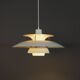 Louis Poulsen PH5 white hanging lamp, 1970s