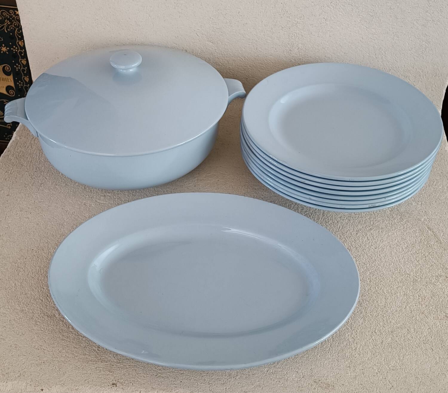 Partie de service assiettes et soupière Gien