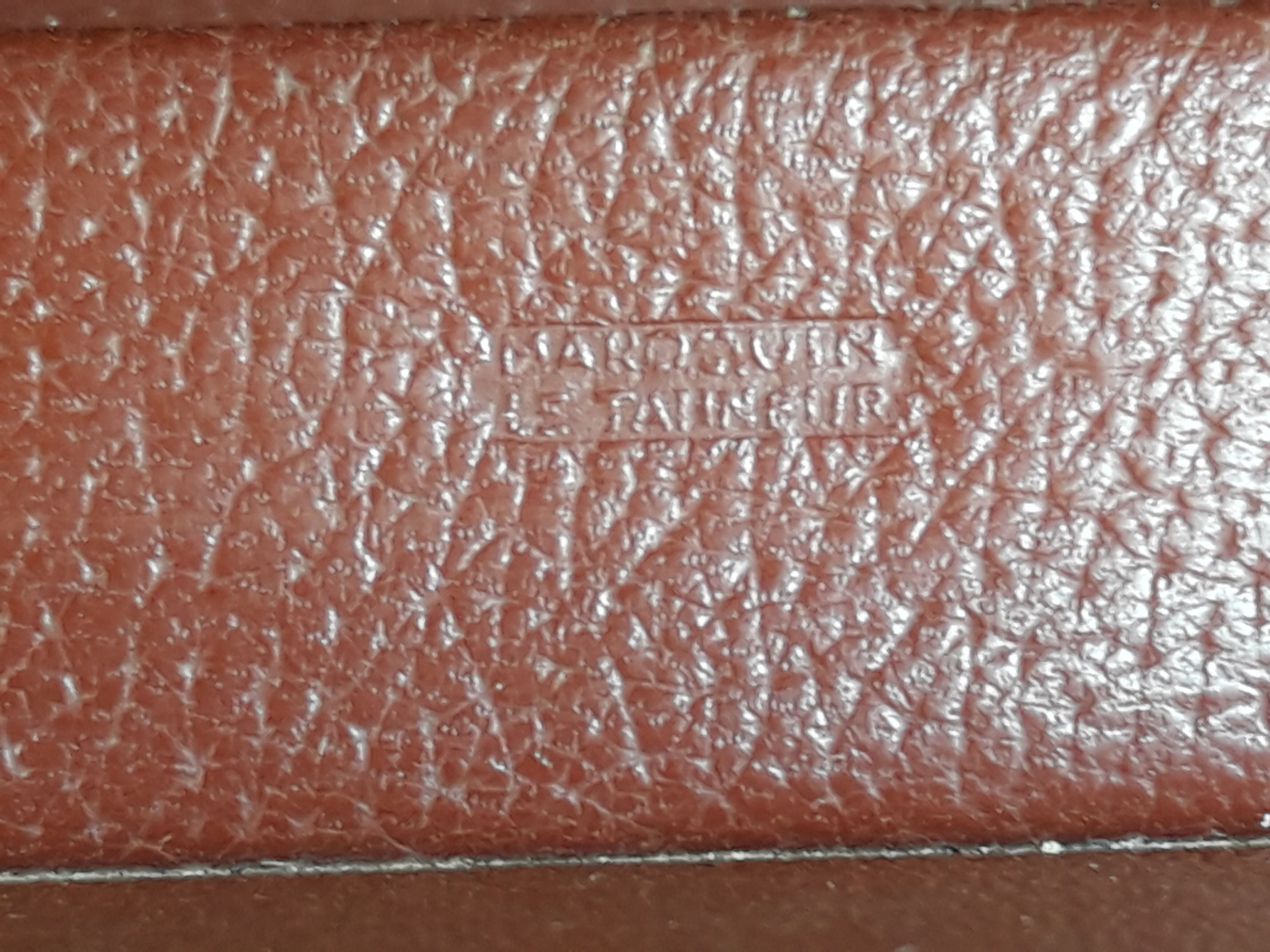 The Tanner's letter mail door in brown leather