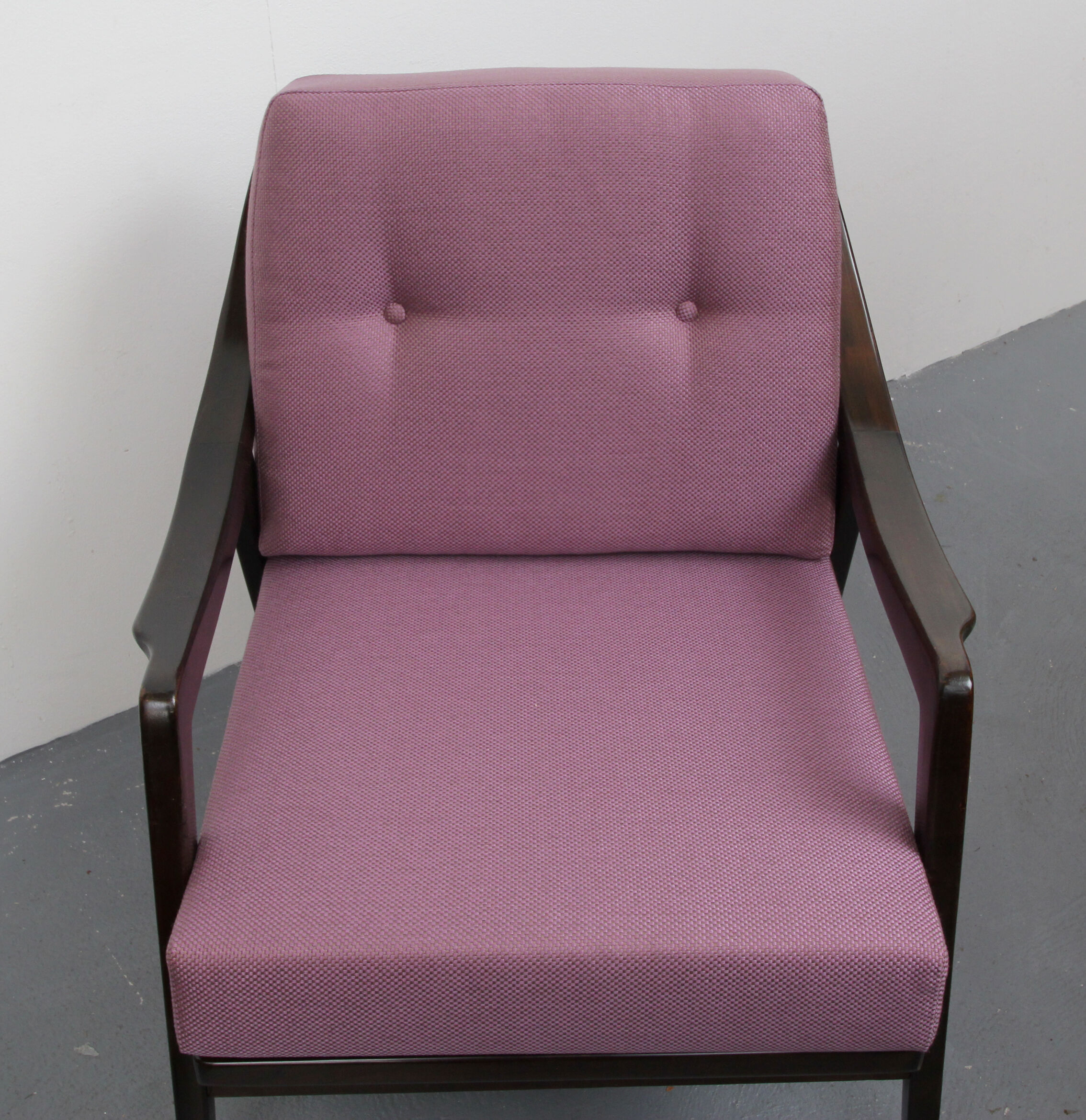 1960s armchair in violet