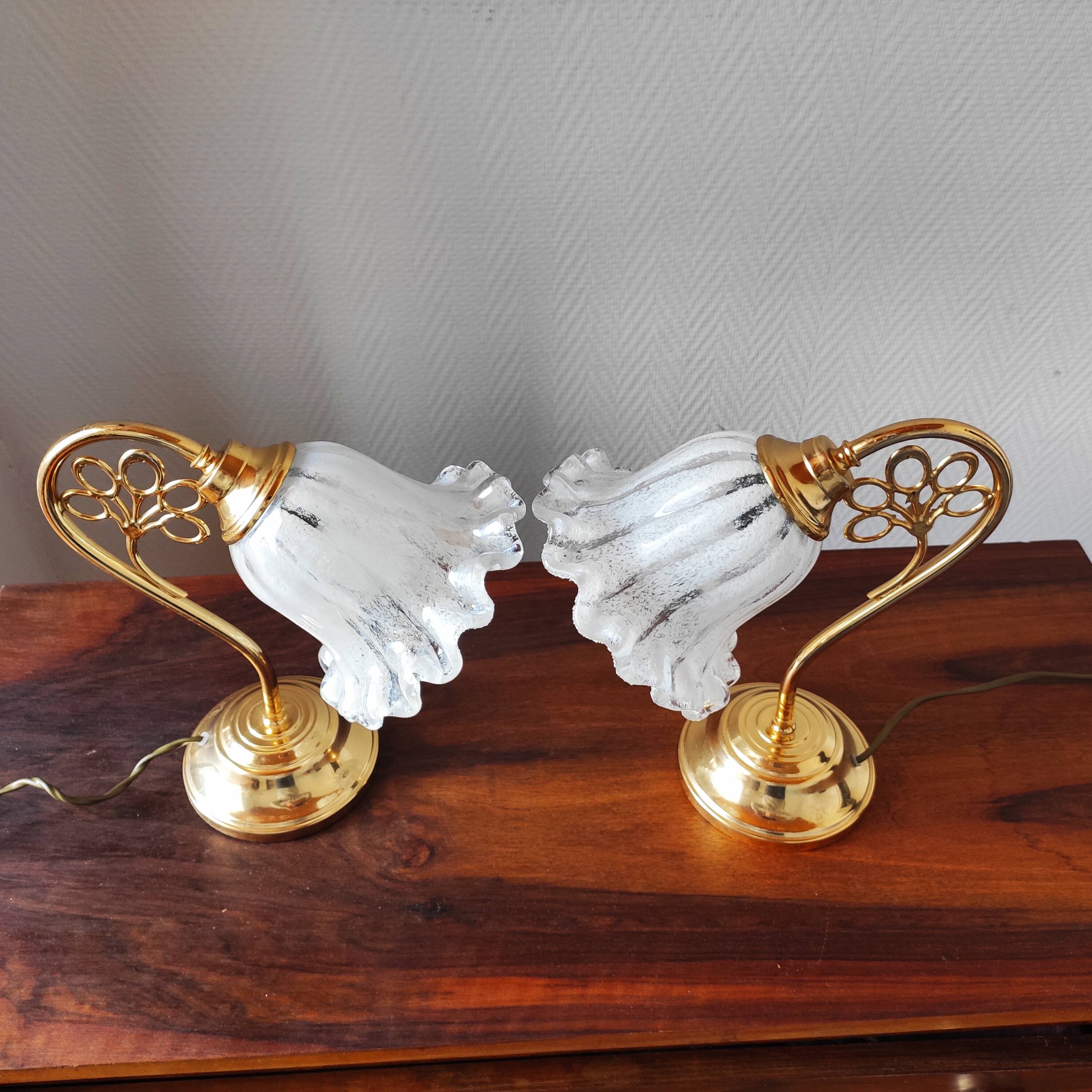Paire de lampes vintage Italy