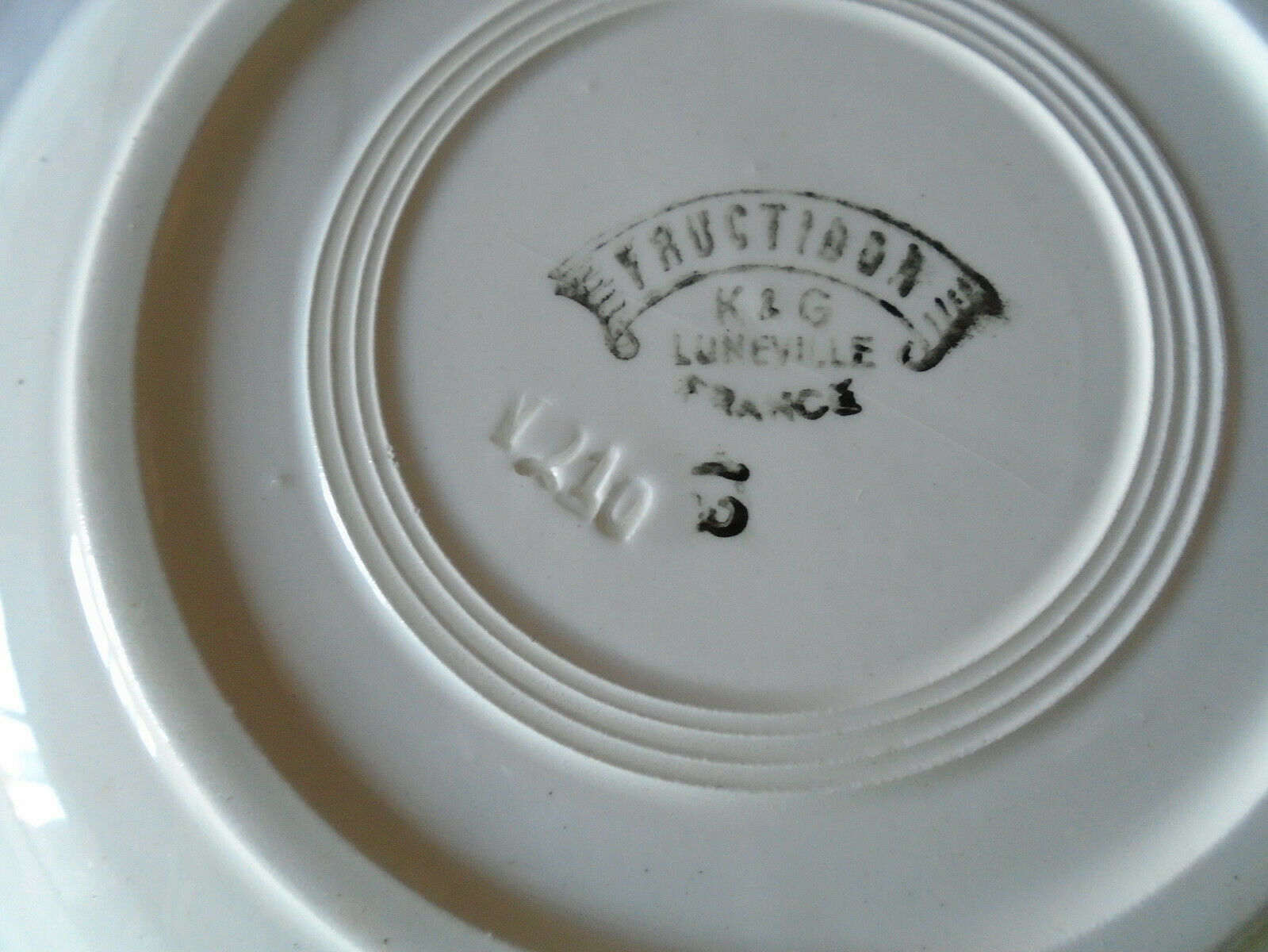 2 old plates faience