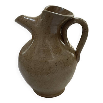 Beige stoneware carafe
