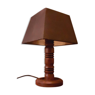 Lampe en bois année 40 style Brutaliste