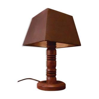 Wooden lamp from the 40s Brutalist style
