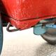 Horse cart and tin cart, old pull toy.