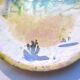 Dabbling plate with trompe l'oeil fish, signed sp,