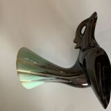 Ceramic vase bird art deco