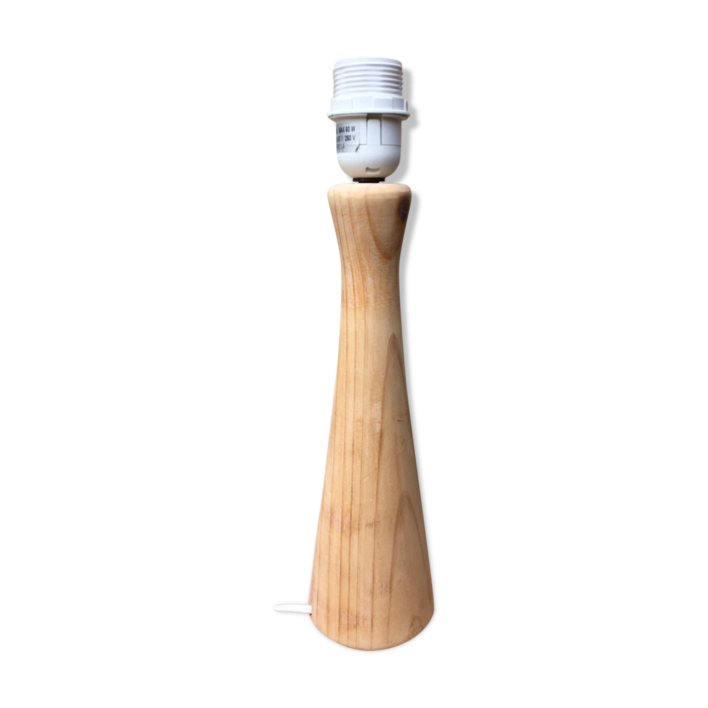 Raw wooden lamp foot