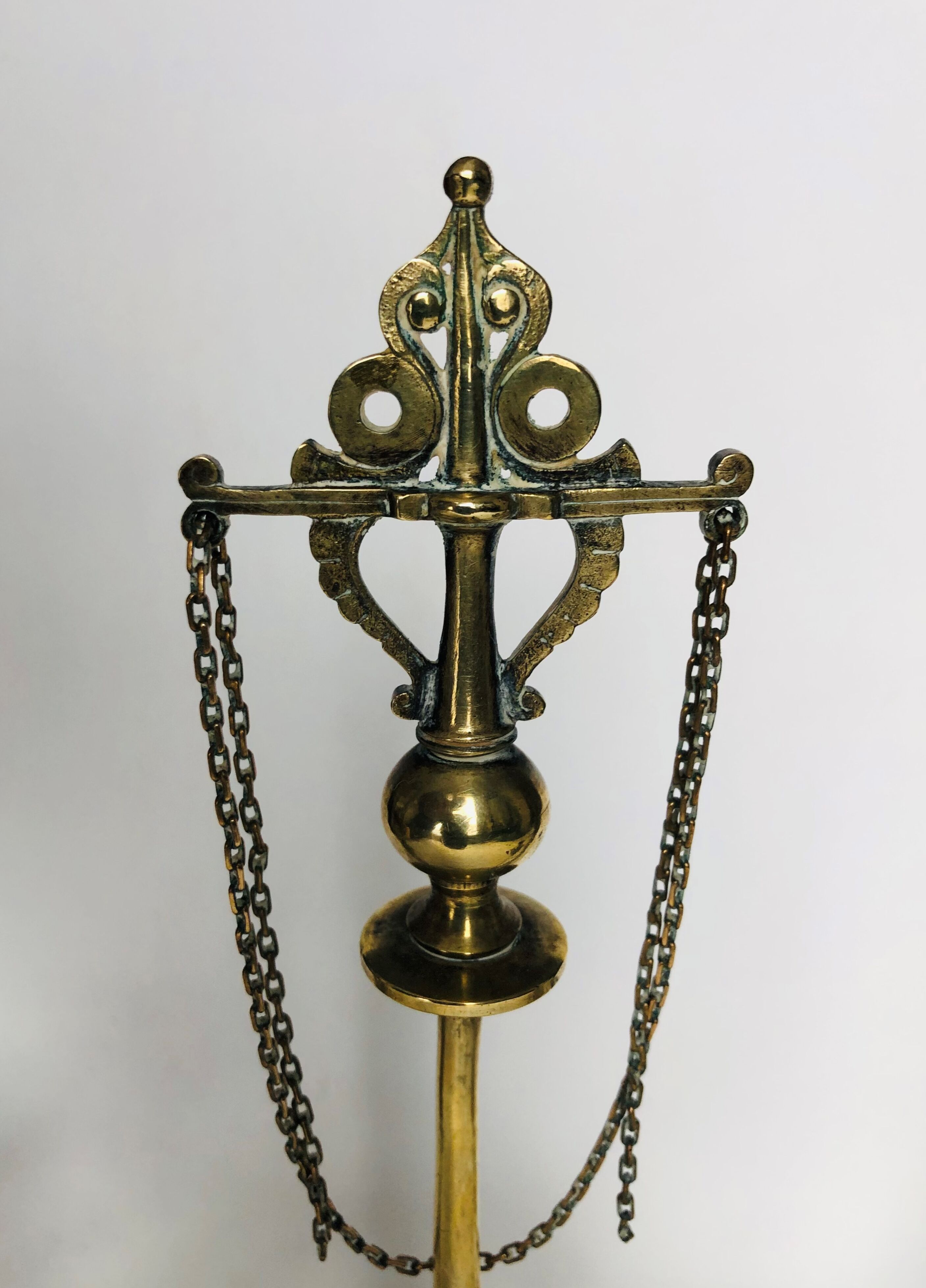 Golden bronze chandelier