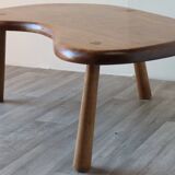 Vintage "bean" coffee table in solid wood, 1960
