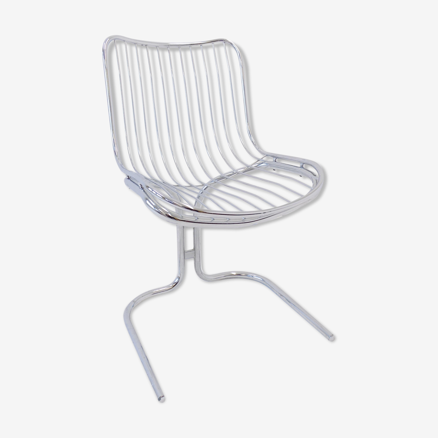 Chaise chromée Rima Radiofreccia par Gastone Rinaldi | Selency