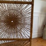 Paravent vintage en osier