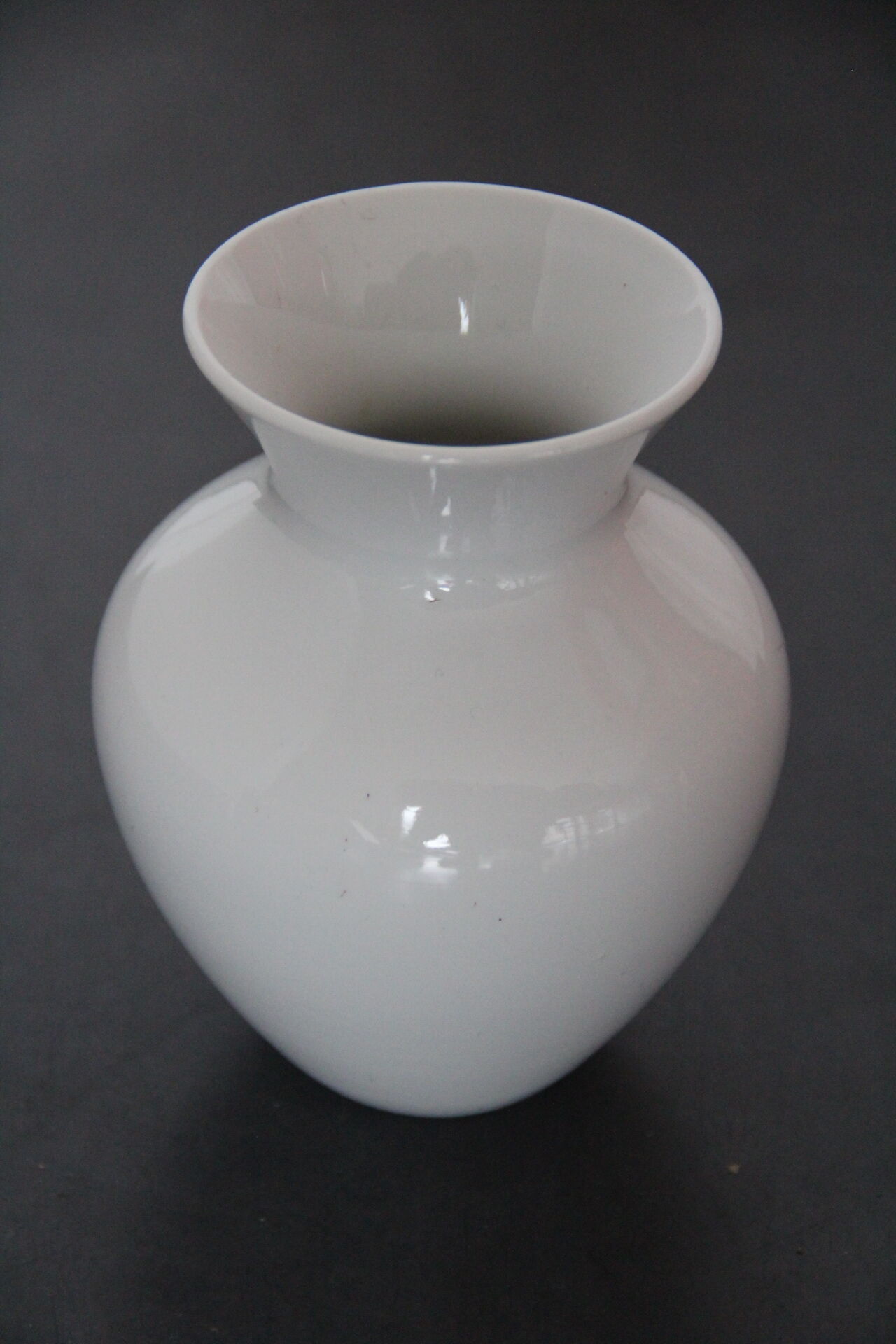 White porcelain vase