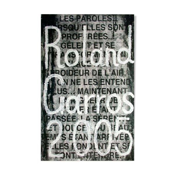 Affiche officielle Roland Garros 2005 par Jaume Plensa — Beyit