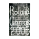 Official poster Roland Garros 2005 by Jaume Plensa