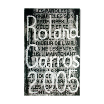 Official poster Roland Garros 2005 by Jaume Plensa